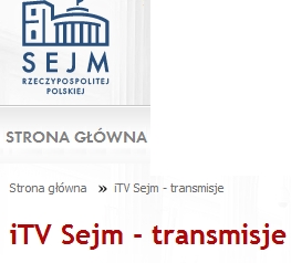 Transmisje Sejm