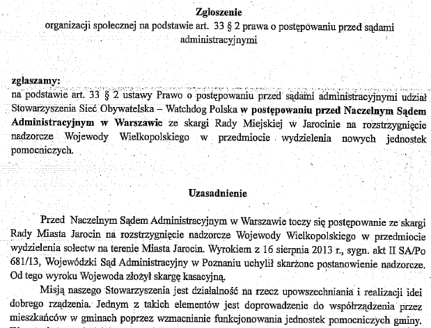 Sieć Obywatelska - NSA - 2014 r. - Fundusz sołecki Sieć Obywatelska - NSA - 2014 r. - Fundusz sołecki